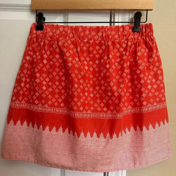 Old Navy Coral Patterned Cotton Mini Skirt - Picture 2 of 8
